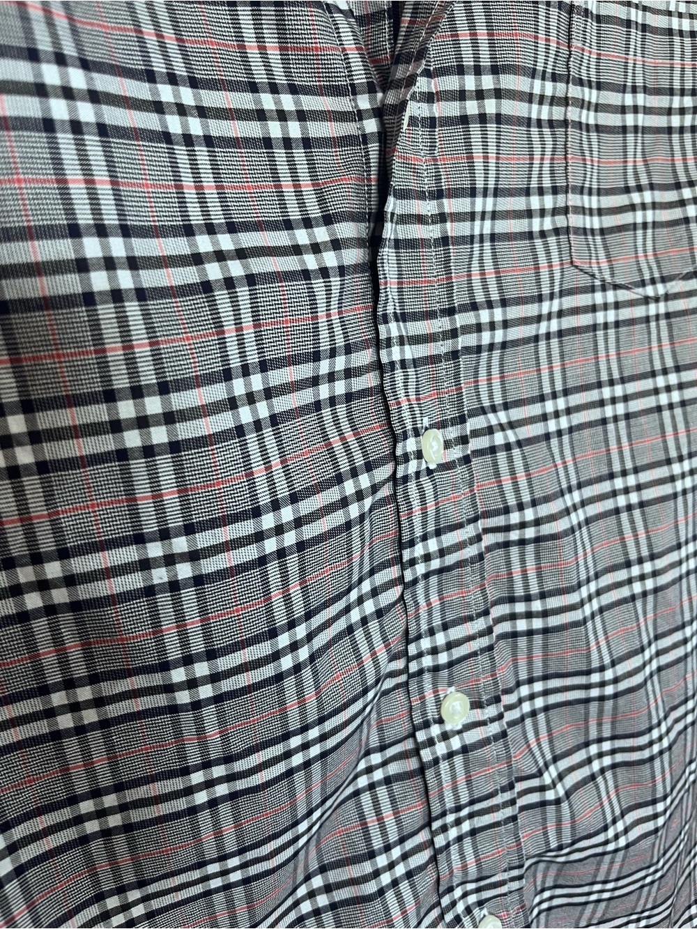 Frank & Eileen “Barry” Purple Plaid 100% Cotton Button-Up Shirt - Picture 4 of 8